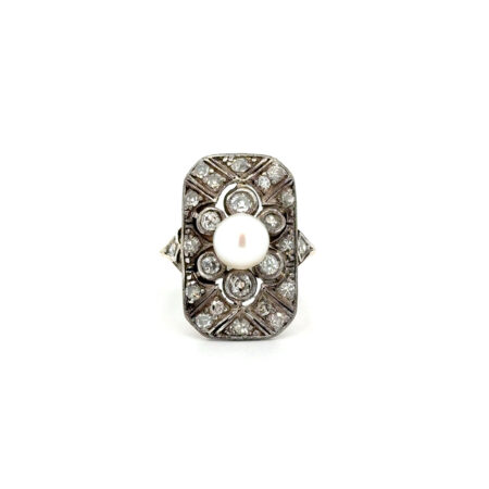 "Art Déco Traum" - Antiker Ring 14 Karat Gold mit Diamanten