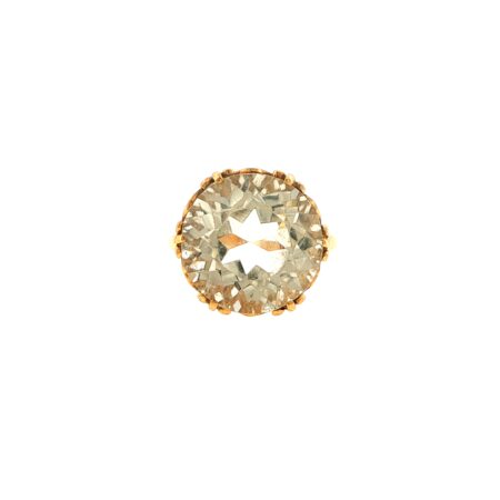 "Crown" - Vintage Ring mit Almandit 18 Karat Gold