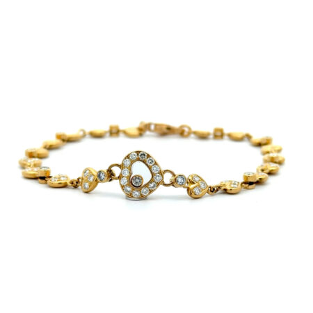 "Chopard with a Heart" - Vintage Armband 18 Karat Gold mit Diamanten