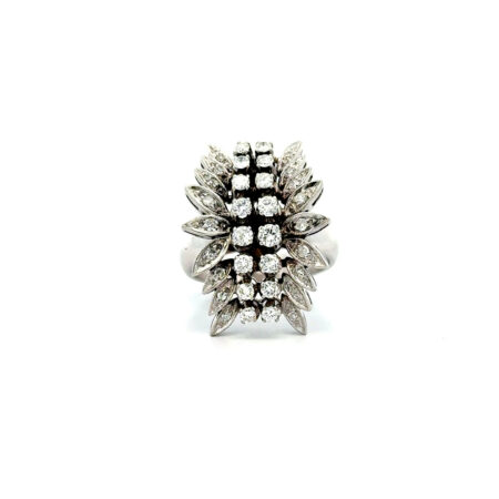 "Flower Dream" - Vintage Ring 18 Karat Weißgold