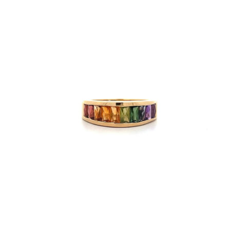 "Glücksspecktrum" - Vintage Ring in 18 Karat Gelbgold