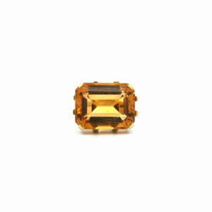 "Goldenes Licht" - Vintage Ring mit einem Citrin in 14 Karat Gelbgold