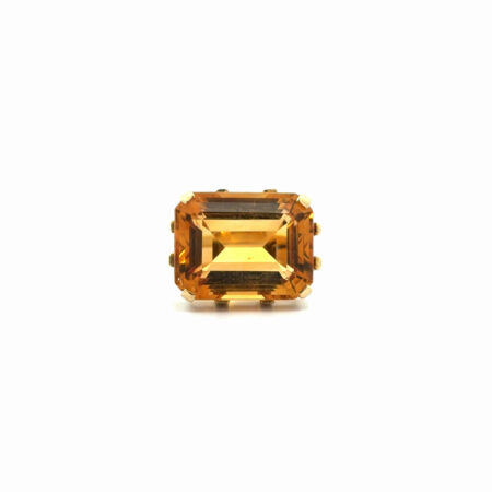 "Goldenes Licht" - Vintage Ring mit einem Citrin in 14 Karat Gelbgold