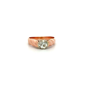 "Historischer Glanz" - Antiker Ring mit einem Altschliff Diamant in 14 Karat Roségold