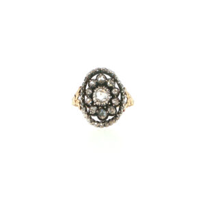 "Imperial Rose Cut" - Antiker Ring mit Diamantrosen 18 Karat Gold