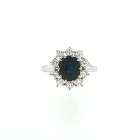 "Little Dream" - Vintage Saphir Ring 14 Karat Weißgold