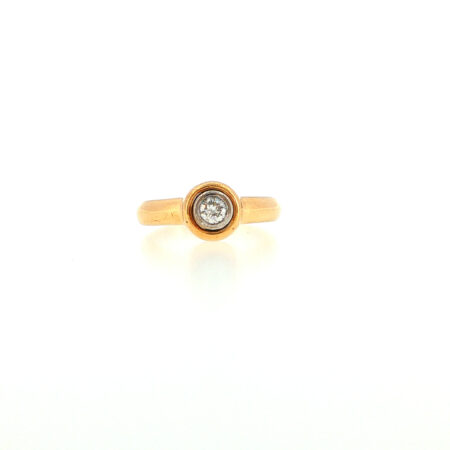"Luma Dot" -Vintage Ring in 18 Karat Gelbgold