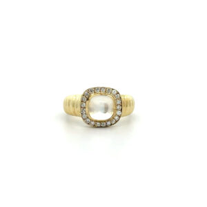 "Mondschimmer" - Vintage Ring 14 Karat Gold mit Diamanten