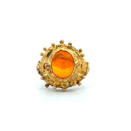 "Oldie" - Antiker Ring mit Quarz 18 Karat Gold