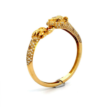 "Panther" - Vintage Armreif 18 karat Gelbgold