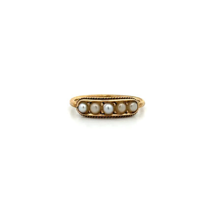 "Perlentraum" - Antiker Ring 14 Karat Gold