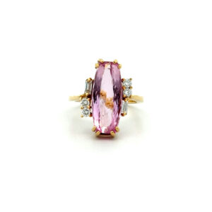 "Pink Dream" - Vintage Topas Ring 18 Karat Gelbgold