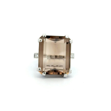 "Rauchschimmer" - Vintage Ring 14 Karat Weißgold
