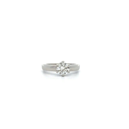 "White shine" - Moderner 14 Karat Weißgold Ring