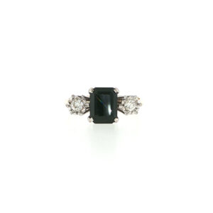 "Wir Drei" - Vintage Ring mit Saphir & Diamanten