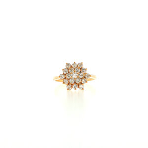 "Yellow Flower" - Vintage Ring 18 Karat Gelbgold