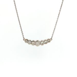 "Brillantgeflüster" - Vintage Weißgoldcollier in 14 Karat