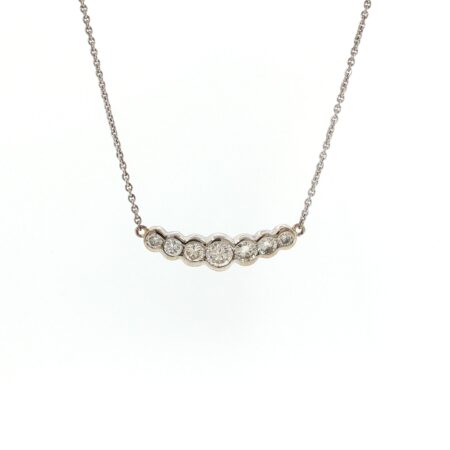 "Brillantgeflüster" - Vintage Weißgoldcollier in 14 Karat