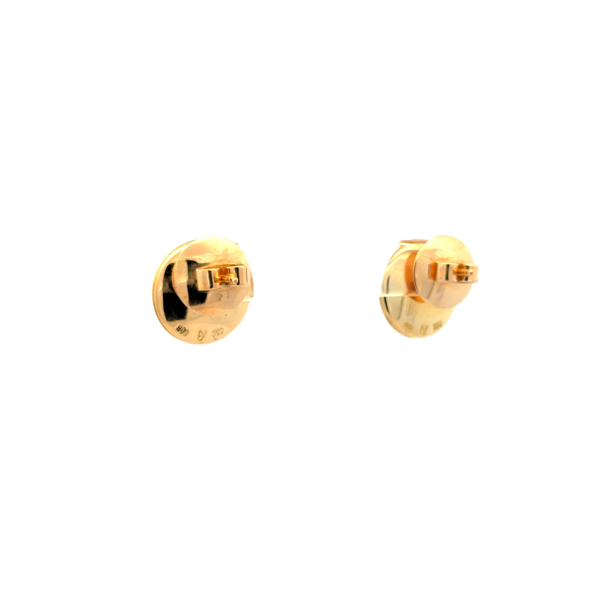 "Goldene Harmonie" - Vintage  Ohrstecker in 18 Karat Gelbgold