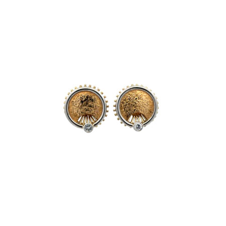 "Sunshine" - Vintage Ohrstecker in 14 Karat Gold