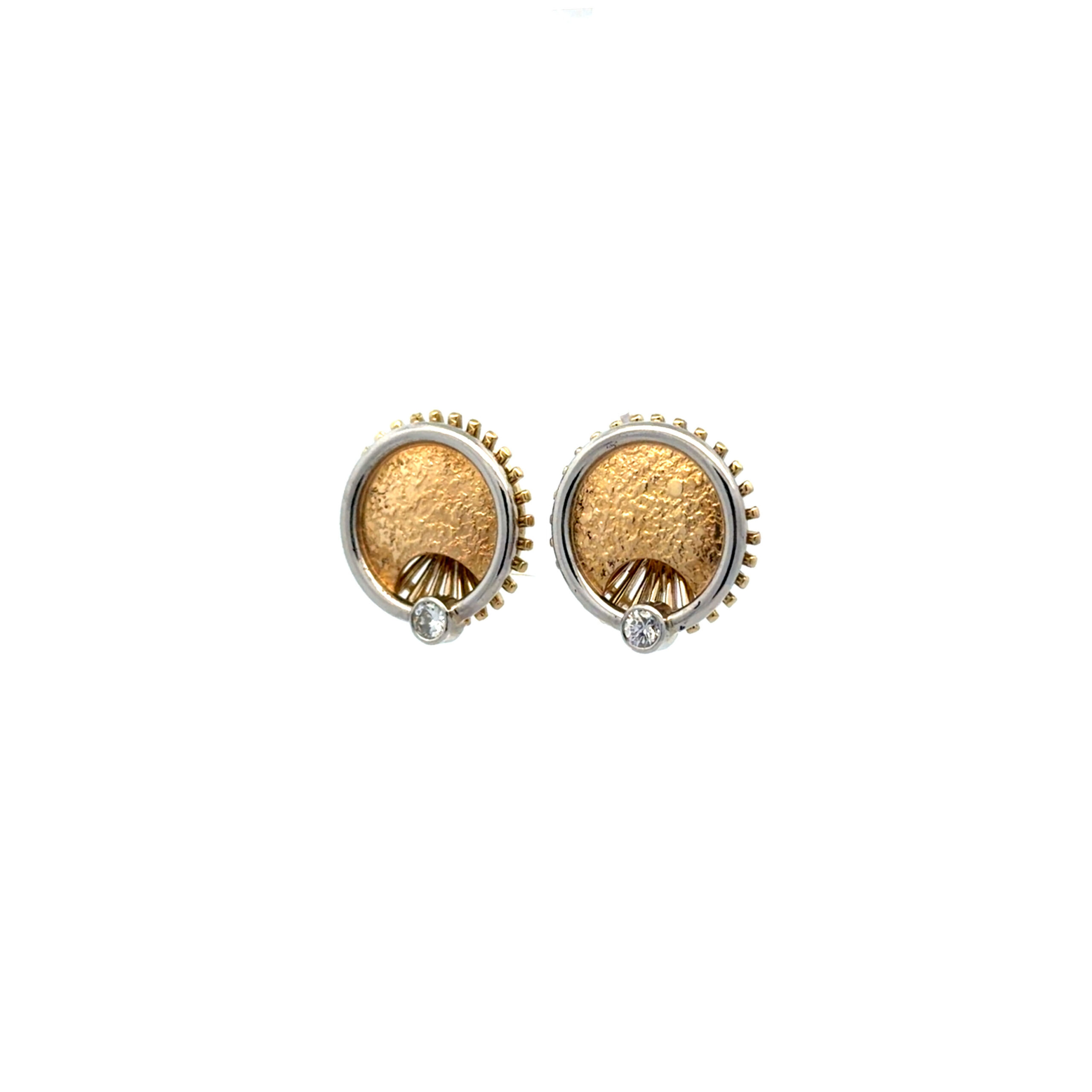 "Sunshine" - Vintage Ohrstecker in 14 Karat Gold