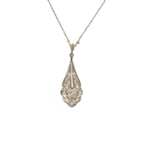 "Belle Goutte" - Antikes Collier 14 Karat Gold um 1900