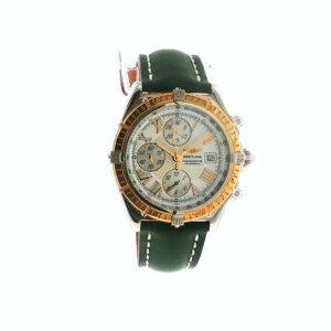 "Breitling Crosswind"- Automatik Armbanduhr in Stahl Gold