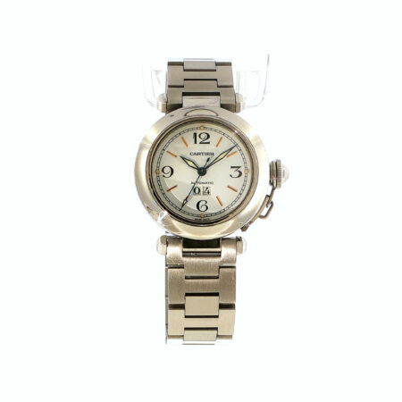 "Cartier Pasha" - Armbanduhr Stahl