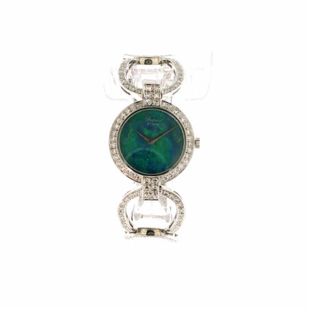 "Chopard Genéve" - Vintage Armbanduhr 18 Karat Weißgold mit Opal