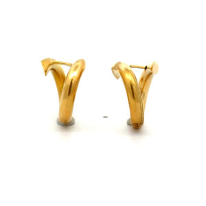 "Curly Treasure" - Vintage Creolen 18 Karat Gelbgold