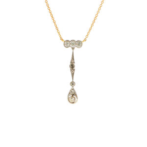 "Dreiklang" - Antikes Collier 14 Karat Gold