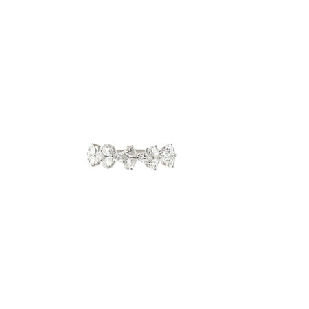 "Drops of Love" - Moderner Ring in 18kt Weißgold mit Tropfen Diamanten