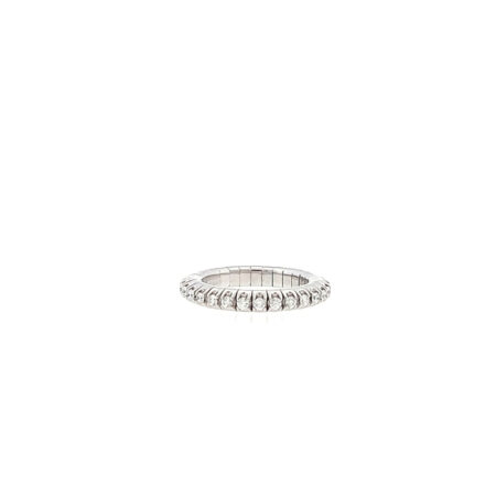 "Durch dick und dünn" - Moderner Memory Ring in 18 Karat Weißgold mit Flex-Technologie
