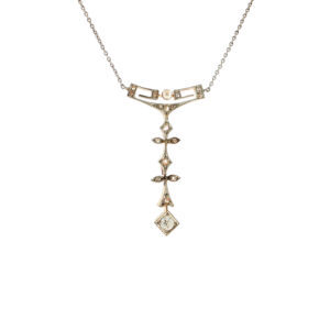 "Élégance" - Collier der Belle Epoque mit Diamanten