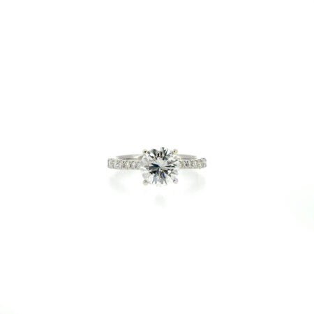 "Lightsteps" - Moderner Solitaire Ring 1,65ct. Weißgold 18 Karat