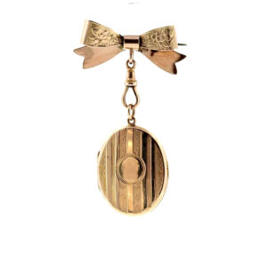 "Sweet Memories" - Antikes Medaillon in 14 Karat Roségold