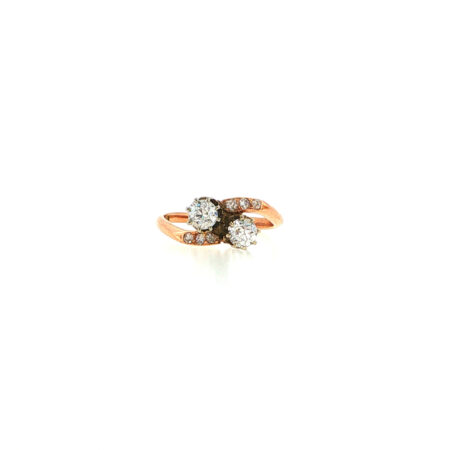 "Toi" - Antiker Jugendstil Ring 14 Karat Roségold