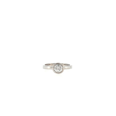 "True Promise" Moderner Solitärring in 14 Karat Weißgold 0,95ct