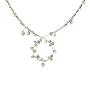 "Unendlicher Sternenhimmel" - Vintage Brillantcollier in Platin