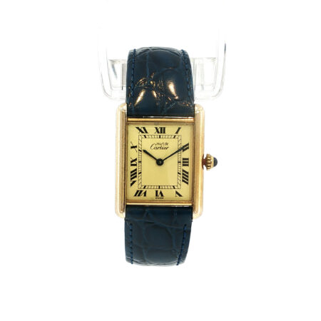 "Cartier Tank Vermeil" - Vintage Damen Armbanduhr