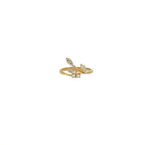 "Filigrane Blüten" - Vintage Ring 18 Karat Gold mit Diamanten