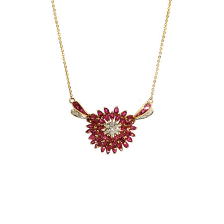 "Fine Rosé" - Vintage Collier in 14 Karat Gelbgold