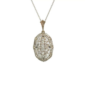 "Fine Sparkle" - Antike Kette in 14 Karat Gold