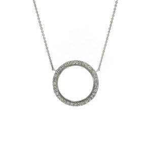 "Infinity Elegance" - Funkelnde vintage Kette in 18 Karat Weißgold