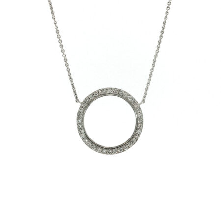 "Infinity Elegance" - Funkelnde vintage Kette in 18 Karat Weißgold