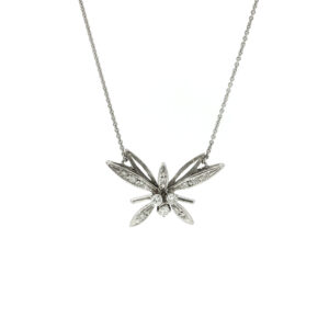 "Lichtmoment" - Filigrane vintage Kette in 14 Karat Weißgold