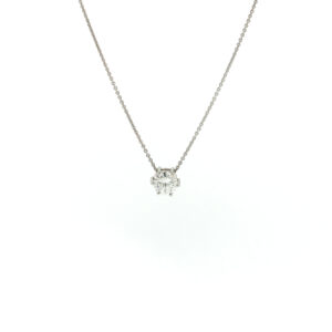 "Pure Harmony" - Funkelnde vintage Kette in 14 Karat Weißgold
