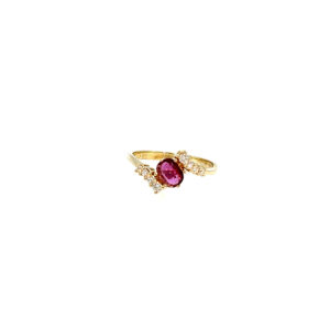 "Ruby  & Diamond´s" - Vintage Ring 14 Karat Gelbgold
