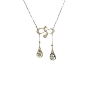 "Schleifenzauber" - Antikes Collier in 14 Karat Gold