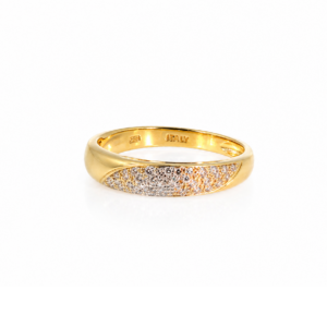 "Goldenes Zusammenspiel" - Vintage Tricolor Ring in 18 Karat Gold